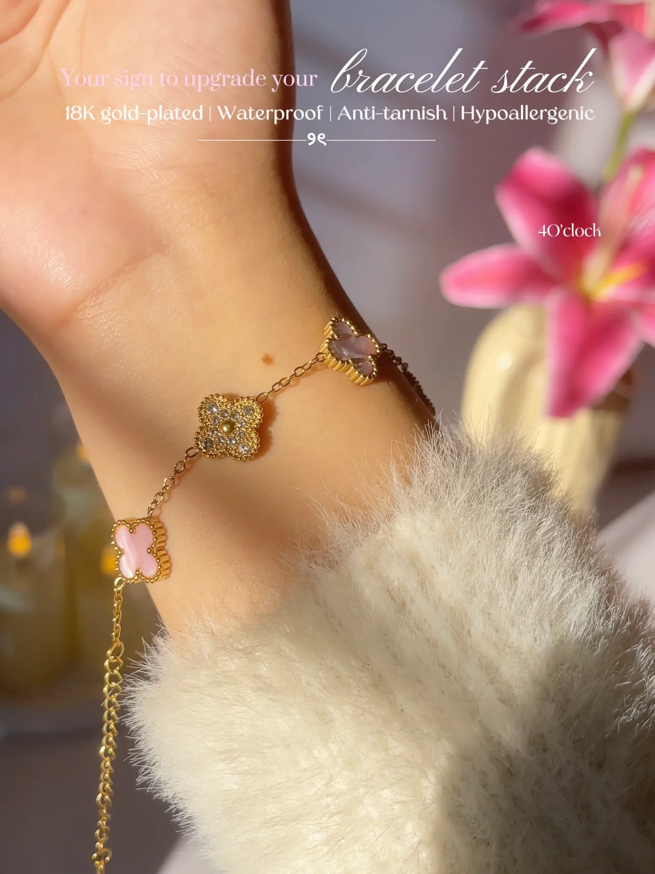 18k Gold Plated Stainless Steel Bracelets